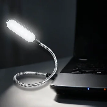 Nešiojama USB LED skaitymo lempa Mini knyga Lengva sulankstoma kempingo naktinė lemputė Stalinės lempos 