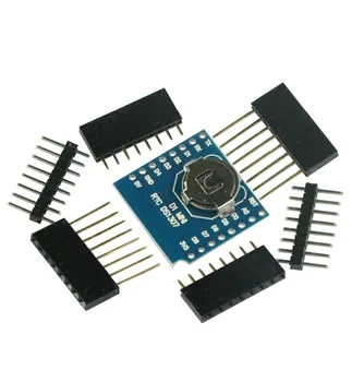 Micro SD Wemos D1 Mini duomenų kaupiklio skydas + RTC DS1307 laikrodis Arduino/Raspberry