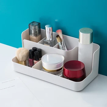 Makeup Organizer Box Kosmetikos laikymo dėžutė Stalčių stalas Persirengimo stalas Konteineris Sundries Case Makiažo dėžutė