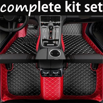 Individualūs odiniai automobilių grindų kilimėliai HONDA Accord X. 2018-2019 rinkinys Automobilių kilimų kilimėliai Pėdų pagalvėlės