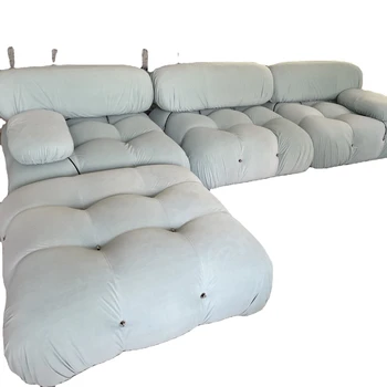 Moderni svetainė Mario sofa Laisvalaikio modulinė sofa Patogi patvari boucle sofa namų baldų komplektui Sekcijinė sofa