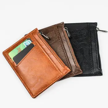 Kūrybinių kortelių krepšys Aukštos kokybės daugiafunkcinė PU odinė piniginė 