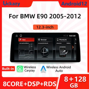 1920*720P 12.3 colių belaidis Carplay Android 12 automobilių multimedijos grotuvas, skirtas BMW E90 E91 E92 E93 2005-2012 GPS navigacijos radijas 4G