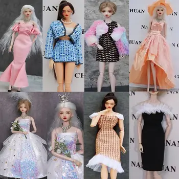 Doll Elegant Party Clothes Suknelės 30cm Doll Casual dėvi princesės sijono drabužius 1/6 BJD lėlės 