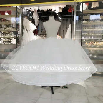 Sandėlyje Karštas išpardavimas 7 Hoop 2023 Ball Gown Bone Full Crinoline Petticoat for Wedding Dress Wedding Skirtyno aksesuarai 140cm skersmens