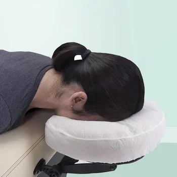 50vnt./pak. Vienkartinis U formos pagalvės užvalkalas Neaustinis elastingas galvos atramos užvalkalas Grožio masažas SPA veido poilsio lopšio užvalkalai