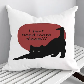 Black Cat Throw Pillows Pagalvės Užvalkalas ant sofos Namų dekoras 45*45cm 40*40cm Dovanų pagalvės užvalkalas Cojines dropshipping