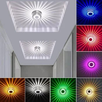 Modernus LED apšvietimas Įleidžiamas taškinis LED lubų šviestuvas Ant paviršiaus sumontuota spalvinga taškinė šviesa svetainės koridoriaus barui KTV vakarėlis