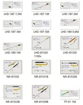 K tipas Temperatūros paviršiaus termoelementas LHD-187 1M/2M/3M/5M LHD-189 0.6M/1M LHD-81530/800c LHD-81530/1100c Matavimo zondas