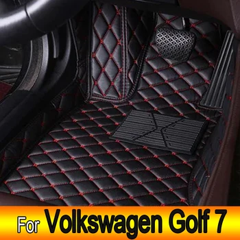 Automobilių grindų kilimėliai Volkswagen VW Golf 7 7.5 GTE GTD GTI 2012~2020 kilimai odiniai kilimėliai kilimėliai kilimėliai Trinkelės Salono dalys Automobilių aksesuarai
