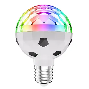 Disco Ball Light Spinning Disco Lights Ball Lamp Futbolo dizainas su LED energiją taupančia minkšta dagtimi ir RGB spalvų funkcija barui