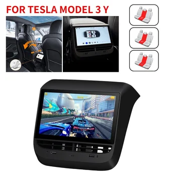 Tesla Model 3/Y galinio valdymo ekranas Belaidis Carplay klimato temperatūros monitorius AC skydelio valdiklis su pramoginiu ekranu