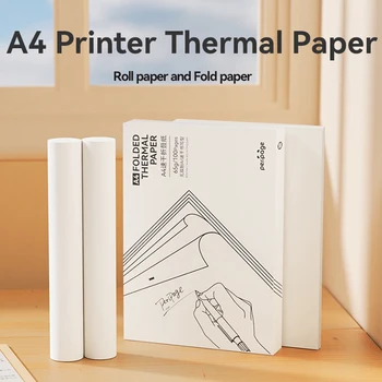 Peripage A4 Terminio popieriaus ritinys, sulankstytas A40 spausdintuvui Spausdinimas Greitas sausas ilgalaikis A4 termografinis popierius fotonuotraukai PDF Spausdinti