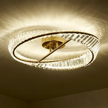 Modernūs prabangūs krištoliniai LED lubų šviestuvai Valgomojo virtuvė Apšvietimas Blizgesio dekoro lubų šviestuvas Vidaus miegamojo šviestuvas