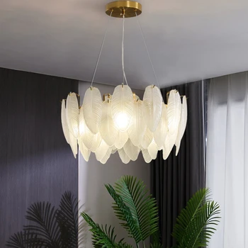 skandinaviškas modernus miegamasis šviestuvas svetainė krištolo apšvietimas patalpų apšvietimas krištolo lempos pakabinamos lempos luboms,