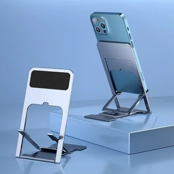 Universalus metalinis stalinių mobiliųjų telefonų laikiklis Stovas reguliuojamas sulankstomas laikiklis Mobiliojo telefono stalo stovas, skirtas iPhone Samsung Mi