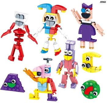 MOC Nuostabūs skaitmeninio cirko statybiniai blokai Pomni Jax animacinis filmas Televizija Skaitmeninė cirko žaislų dovana vaikams
