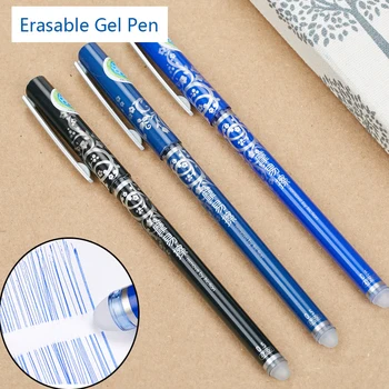 Magic Erasable Gel Pen Unisex 0.5mm Blue Black Red Ink Rašikliai raštinės reikmenims rašyti Kanceliarinės prekės Biuro mokykliniai reikmenys