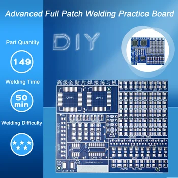 Advanced Full Patch Welding Practice Board Electronic Components SMT Skills Training PCB Welding Practice Kit