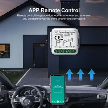 Tuya Smart WiFi garažo durų atidarymo valdiklio programa Balso nuotolinio valdymo pultas Dirbkite su Alexa namų asistentu Yandex Alice