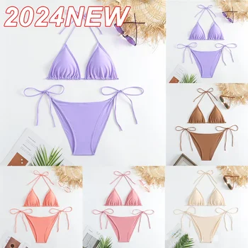 Naujas maudymosi kostiumėlis seksualus Europa ir JAV bikini paplūdimio kostiumas bikini mados padalintas maudymosi kostiumėlis