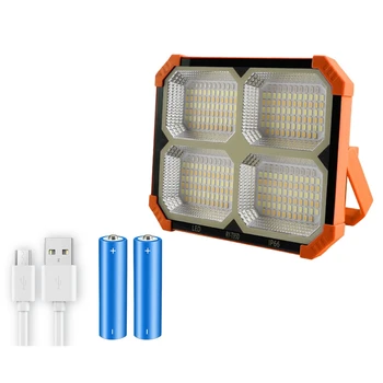LED darbo saulės šviesa oranžinė nešiojama saulės šviesa su 500LM LED grindų šviesa puikiai tinka stovyklavimui lauke ir avariniam apšvietimui