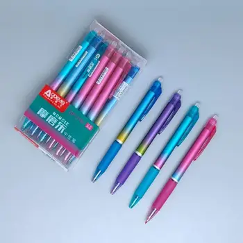 12 vnt./rinkinys Akinantys tušinukai Bullet Tip 2 spalvoti geliniai rašaliniai rašikliai Studentų biuro rašymo raštinės reikmenys Stebuklingi trinami rašikliai