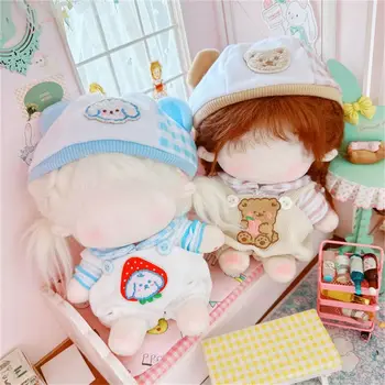 Pasidaryk pats lėlių drabužiai Mada Medvilnė Rankų darbo Pliušinės lėlės drabužiai Žaislai Dovana 20cm Idol Doll Baby