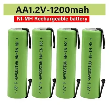 Naujausias 100% AA 1.2V Ni MH įkraunamos baterijos 1200mAh + dly modelis tinka elektriniam skustuvui, dantų šepetėliui ir pan
