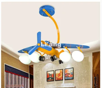 Nemokamas pristatymas Modernus lėktuvas Vaikai Miegamasis Animacinis filmas Ant paviršiaus montuojami lubų šviestuvai L70cm Šiuolaikiniai vaikiški lubiniai šviestuvai E27 Apšvietimas