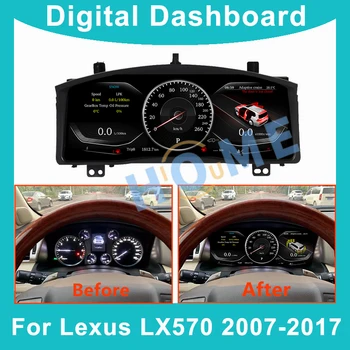 Digital Dashboard Panel Virtual Instrument Cluster CockPit LCD ekrano spidometras, skirtas Lexus LX570 2007-2017