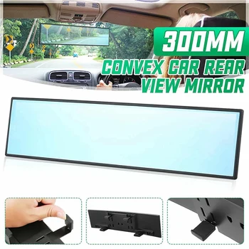Universalus automobilio salono veidrodis platus išgaubtas anti-akinimo galinio vaizdo veidrodis Plataus kampo paviršiaus galinio vaizdo veidrodžio spaustukas