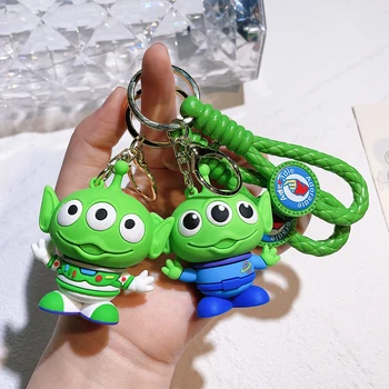 Disney ateivių raktų pakabukas Animacinis filmas Žaislų istorija Trijų akių Aberdynas Mielas raktų pakabukas Kūrybiniai poros krepšiai Papuošalai Automobilio raktų pakabuko dovana