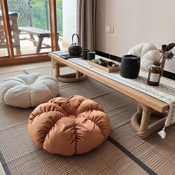 Gėlių pumpurų pagalvė Olandiško aksomo dekoravimas Tatami sofos pagalvėlė Japonų korėjiečių sutirštintas miegamasis Balkonas Įlankos langas Miela pagalvėlė