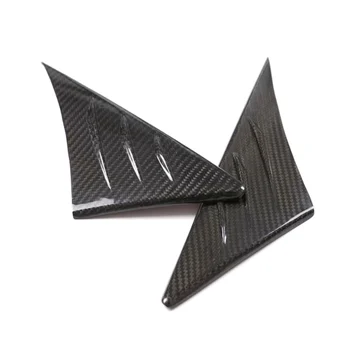 Real Carbon Fiber galinio vaizdo veidrodžio šoninis trikampis spoilerio apdaila Dekoratyvi Toyota Supra