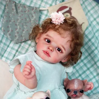 50CM Joleen Reborn Baby Doll 3D Painted Skin Realistiškas audinys Body Silicone naujagimio Bebe vaikų žaislinė figūrėlė Dovana Žaidimo namų žaislas