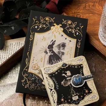 Gift Ledger Gothic Art Išskirtinis rankinis sąsiuvinis Magnetinė nata Didelė suasmeninta retro kūrybinė knyga Nišos sagties vertė