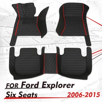Custom Car grindų kilimėliai Ford Explorer 2006 2007 2008 2009 2010 2011 2012 2013 2014 2015 auto foot Pads automobile carpe