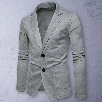 Suit Top Formal Korean Style Two Buttons Suit Jacket Breathable Suit Jacket Slimming Two Buttons Suit Jacket for Wedding