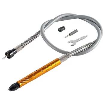 Flex veleno adapterio tvirtinimas, lankstus gręžimo prailginimo kabelio griebtuvas ir suderinamas rotacinis šlifuoklio įrankis su veržliarakčiu