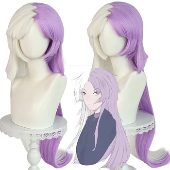 Bungo benamiai šunys DokiDoki Sigma Perukai Cosplay Anime Unisex White Purple Plaukai karščiui atsparūs sintetiniai Helovino suknelės vakarėliai