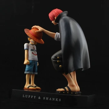 Karšta 18cm Vieno gabalo anime figūra Keturi imperatoriai Blauzdos šiaudinė skrybėlė Luffy veiksmo figūrėlių kolekcija Berniukai Vaikas Statula Modelis Žaislai Dovana