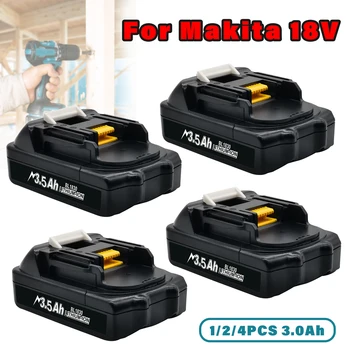 Powtree For Makita BL1830 18V 3000mAh Elektriniai įrankiai Baterijos keitimas BL1815 BL1840 LXT400 194204-5 194205-3 194309-1