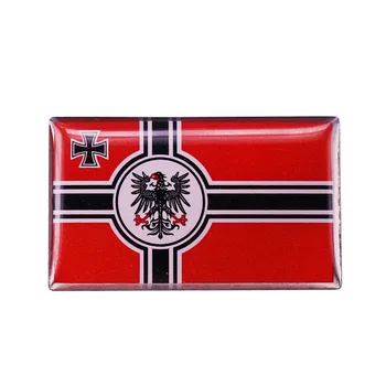 Vokietijos imperijos vėliava Geležinio kryžiaus ženklelis Imperijos erelio emalio smeigtuko sagė