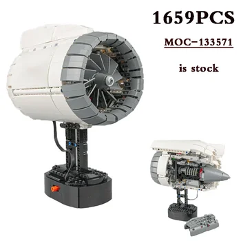 Naujas smagus žaislas MOC - CFM LEAP variklio mechaninė konstrukcija • MOC-133571 konstravimo žaislų modelis 1659PCS 