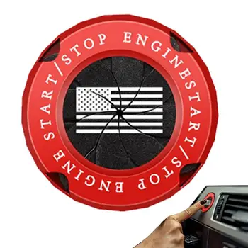 užvesti variklio mygtuką Dangtelio uždegimo paleidimo mygtukas Sukimosi dangtelis Universalūs automatinio uždegimo priedai su Amerikos vėliavos raštu
