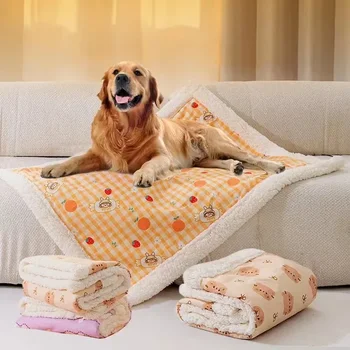 minkštas vilnos miego kilimėlis naminiams gyvūnėliams, šunų lova, miela naminių gyvūnėlių antklodė, šiltas šuniuko miego kilimėlis, naminių gyvūnėlių pagalvėlė, pagalvėlė mažiems, vidutiniams, dideliems
