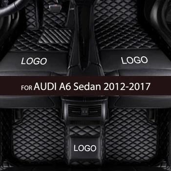 APPDEE Automobilių grindų kilimėliai AUDI A6 Sedanui 2012 2013 2014 2015 2016 2017 Custom auto foot Pads auto carpet cover
