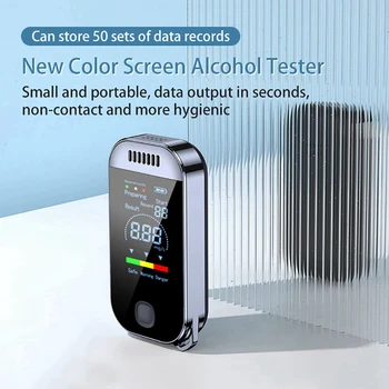 skaitmeninis alkoholio testeris Profesionalus alkotesteris su LCD ekranu Plastikinis elektroninis alkoholio testerio raktų pakabukas