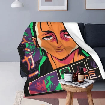 Attack On Titan Blankets Breathable Soft Flanel Sprint Shingeki No Kyojin AOT Eren Yeager Throw Blanket for Couch Home Londing